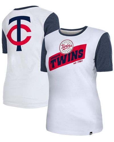 KTZ Minnesota Twins Colorblock T-shirt - White
