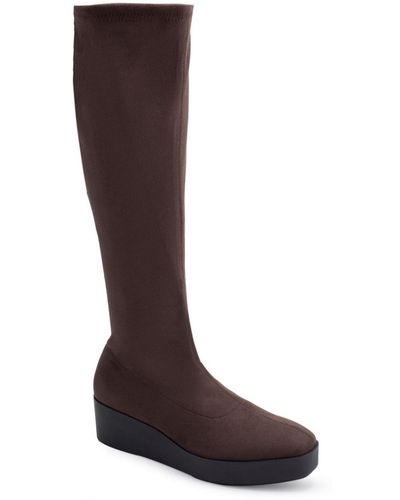 Aerosoles Cecina Boot-casual Boot-tall-wedge - Brown