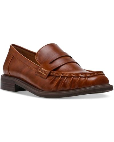 DV by Dolce Vita Freyr Tailored Penny Loafer Flats - Brown