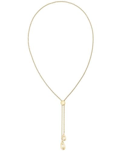 Calvin Klein Carnation Gold-tone Necklace - Metallic