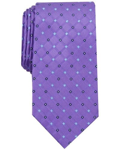Club Room Linked Neat Tie - Purple