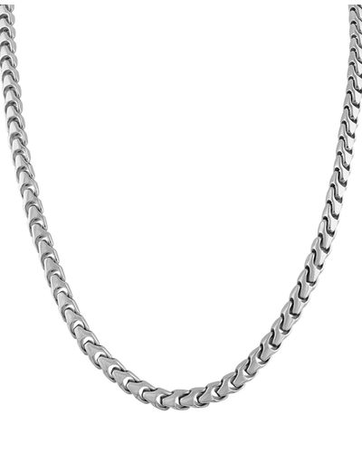 Bulova Link Chain 24" Necklace - Metallic