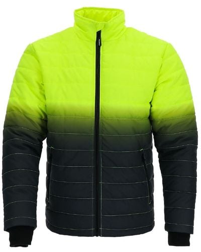 Refrigiwear Big & Tall Enhanced Visibility Insulated Quilted Jacket - Yellow