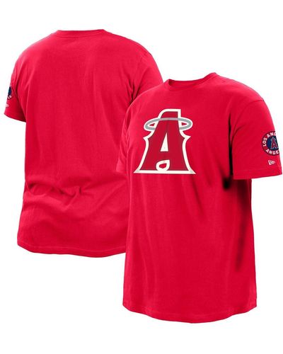 KTZ Los Angeles Angels City Connect Big And Tall T-shirt - Red