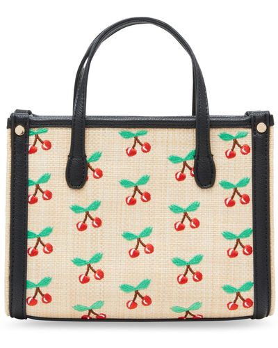 Betsey Johnson Cherry On Top Mini Tote - Natural