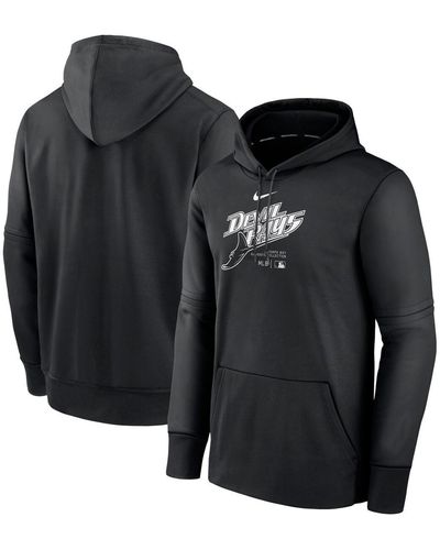 Nike Tampa Bay Rays Authentic Collection Practice Performance Pullover Hoodie - Black