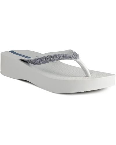 Ipanema Mesh Chic Comfort Wedge Sandals - White