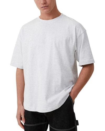 Cotton On Box Fit Scooped Hem T-shirt - White