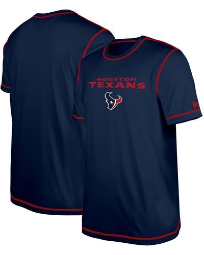 KTZ Houston Texans Third Down Puff Print T-shirt - Blue