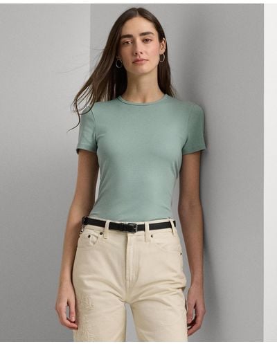Lauren by Ralph Lauren Stretch Knit T-shirt - Green