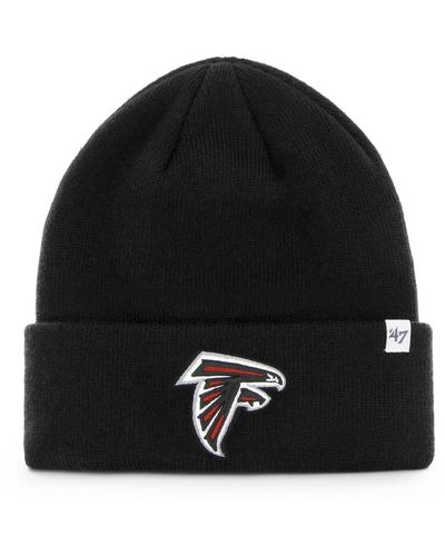 '47 '47 Atlanta Falcons Primary Basic Cuffed Knit Hat - Black