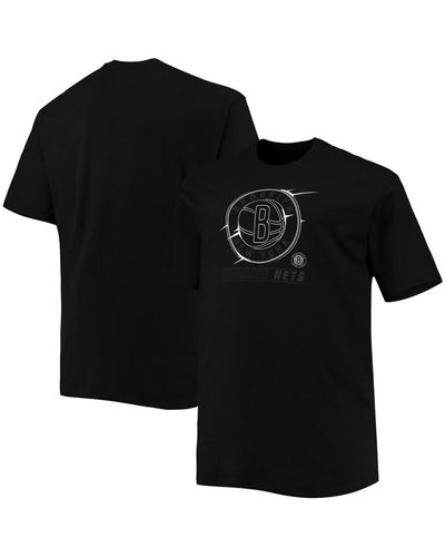 Profile Brooklyn Nets Big And Tall Pop T-shirt - Black