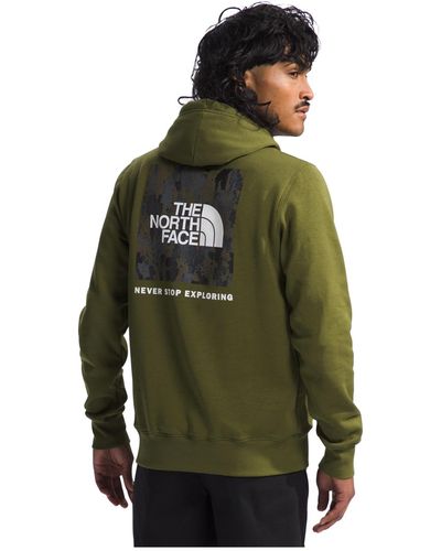The North Face Box Nse 'never Stop Exploring' Pullover Hoodie - Green