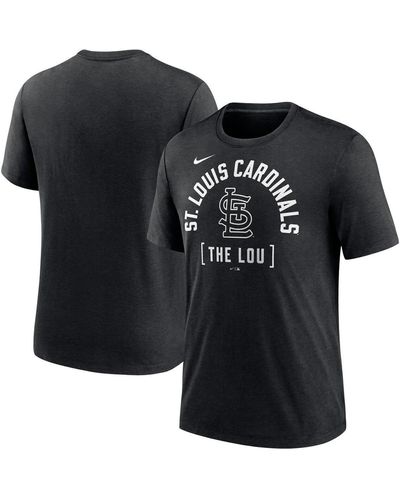Nike St. Louis Cardinals Swing Big Tri-blend T-shirt - Black