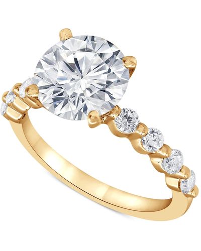 Badgley Mischka Certified Lab Grown Diamond Engagement Ring (3-1/2 Ct. T.w. - Metallic