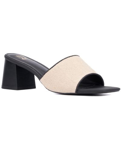 New York & Company Felice Block Heel Sandal - Black