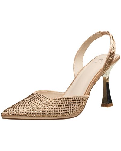 French Connection H Halston Hawaii Embellished Pumps - Natural