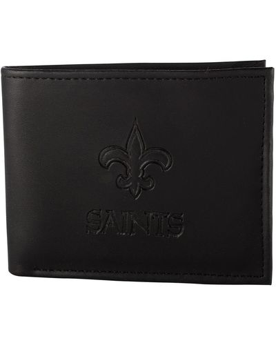 Evergreen Enterprises New Orleans Saints Hybrid Bi-fold Wallet - Black