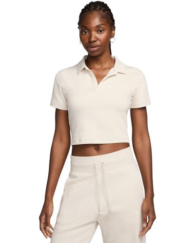 Nike Sportswear Essential Short-sleeve Polo Top - White