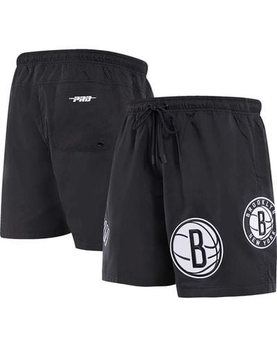 Pro Standard Brooklyn Nets Classics Woven Shorts - Black