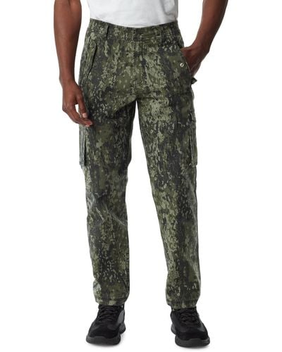 BASS OUTDOOR Tapered-fit Camo Force Cargo Pants - Green
