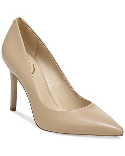 Sam Edelman Hazel Padded Insole Pointed Toe Pumps - Natural