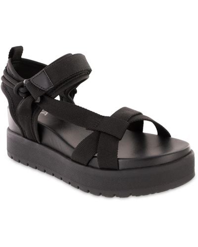MIA Mileni Platform Sandals - Black