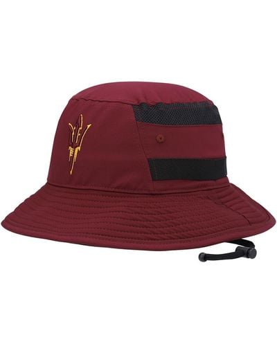 adidas Arizona State Sun Devils 2021 Sideline Aeroready Bucket Hat - Red