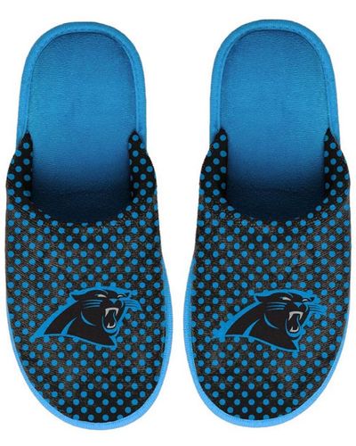 FOCO Carolina Panthers Big Logo Scuff Slippers - Blue