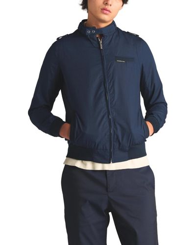 Members Only Classic Iconic Racer Jacket (slim Fit) - Blue