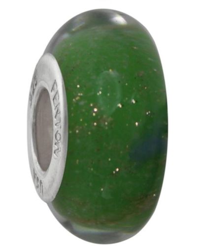 Fenton Glass Jewelry: Verdant Dream Glass Charm - Green