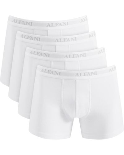 Alfani 4-pk. Moisture-wicking Cotton Trunks - White
