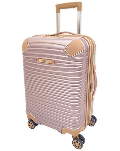 London Fog Closeout! Chelsea 20" Hardside Carry-on Spinner Suitcase - Metallic