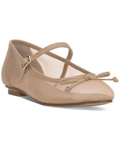 Jessica Simpson Katelind Strapped Ballet Flats - Natural