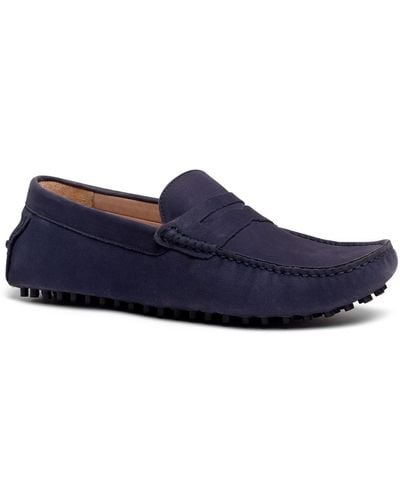 Carlos By Carlos Santana Ritchie Driver Loafer Slip-on Casual Shoe - Blue