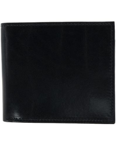 Trafalgar Cabot Cortina Bi-fold Leather Wallet - Black