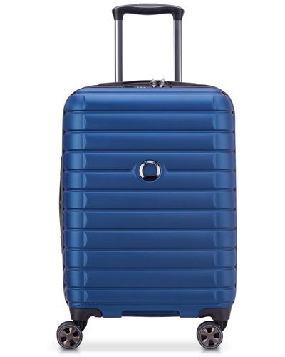 Delsey Shadow 5.0 Expandable 20" Spinner Carry On luggage - Blue