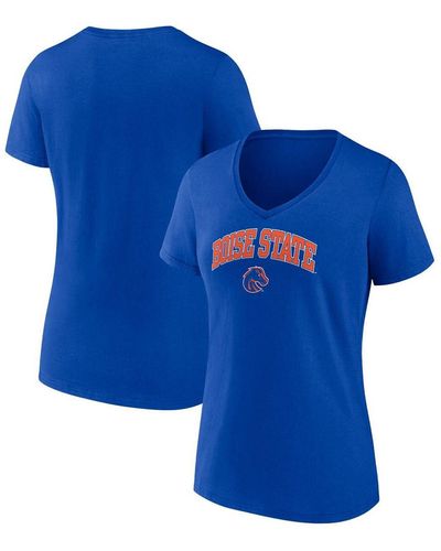 Women's Fanatics Branded Orange Denver Broncos True Pride V-Neck T-Shirt