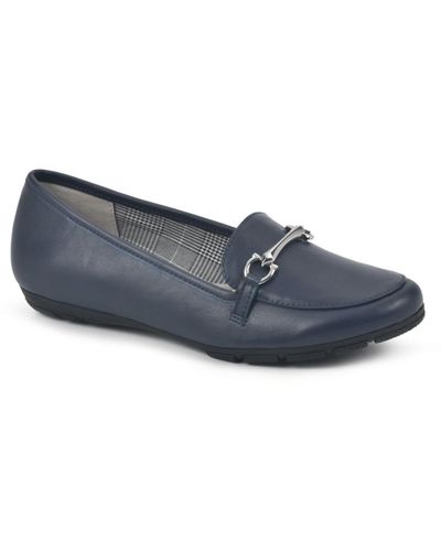 White Mountain Glowing Loafer Flats - Blue