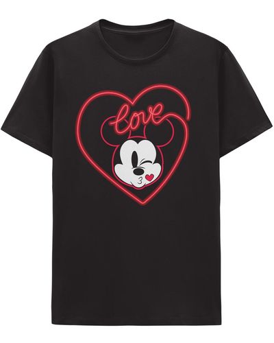 Hybrid Mickey Mouse Short Sleeve T-shirt - Black