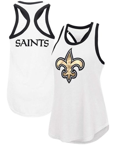 G-III 4Her by Carl Banks New Orleans Saints Tater Tank Top - White