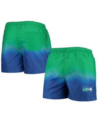 FOCO Seattle Seahawks Retro Dip-dye Swim Shorts - Green