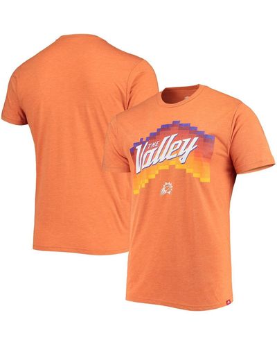 Sportiqe Phoenix Suns The Valley Pixel City Edition Tri-blend T-shirt - Orange