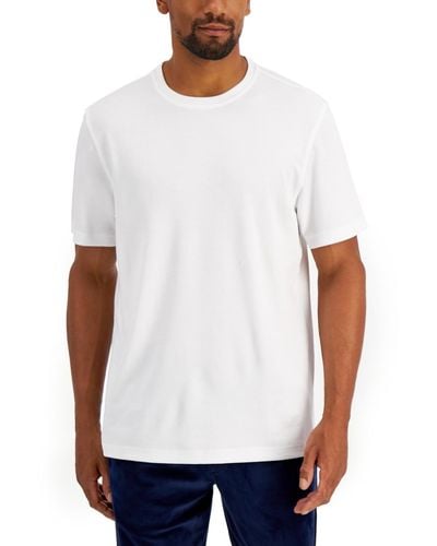 Alfani Solid Supima Blend Crewneck T-shirt - White