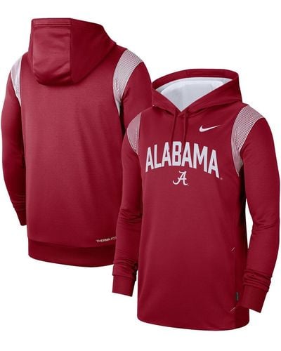 Nike Alabama Tide 2022 Game Day Sideline Performance Pullover Hoodie - Red