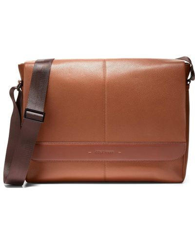 Cole Haan Triboro Small Leather Messenger Bag - Brown
