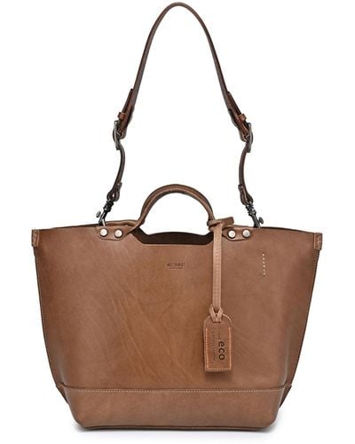 Old Trend Genuine Leather Gypsy Soul Tote Bag - Brown