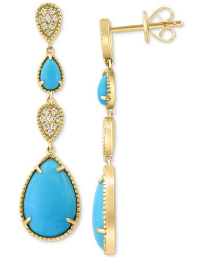 Effy Effy Turquoise & Diamond (1/8 Ct. T.w. - Blue