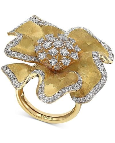 Effy Effy Diamond Flower Statement Ring (1-3/8 Ct. T.w. - Metallic