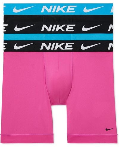 Nike 3-pk. Dri-fit Essential Micro Long Boxer Briefs - Pink
